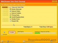 WinCleaner OneClick CleanUp screenshot